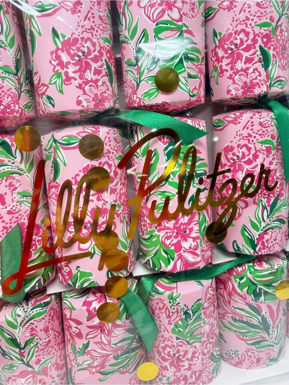 NWT Lilly Pulitzer Party Poppers - Set of 6 Koala La La Conch Shell Pink